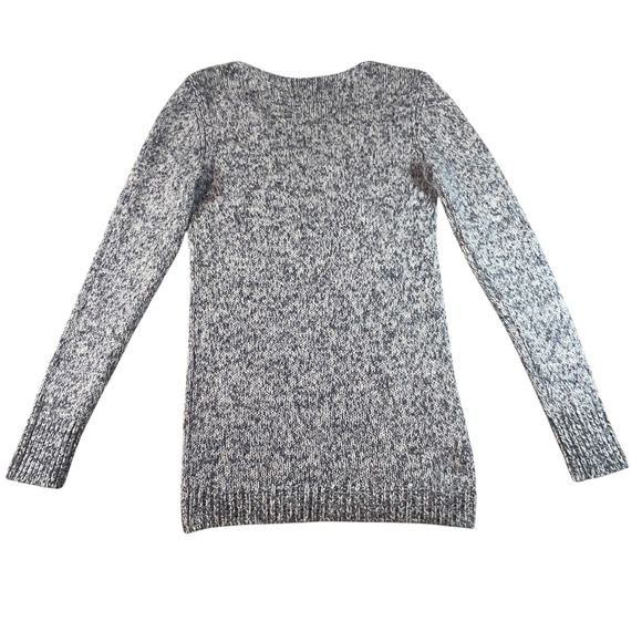 LOFT Speckled V Neck Long Sleeve Sweater Knit Tunic Top XS Cozy Soft Pullover - Picture 5 of 8